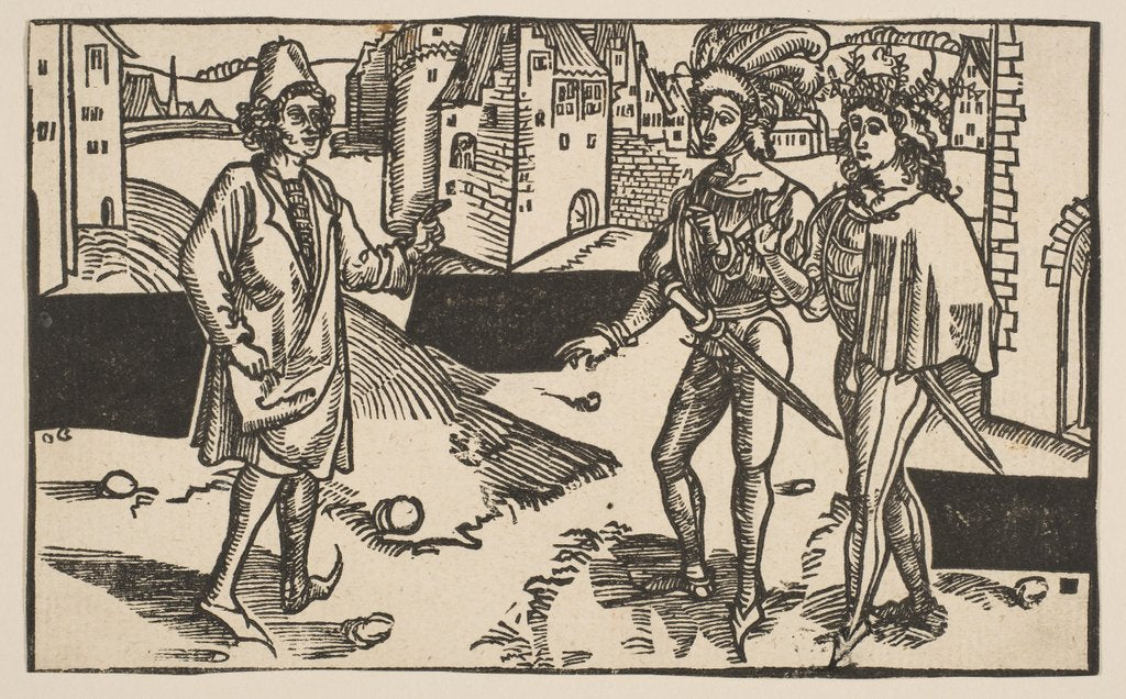 Detail of Andria, from The Comedie of Terence, 19th century reprint by Albrecht Dürer