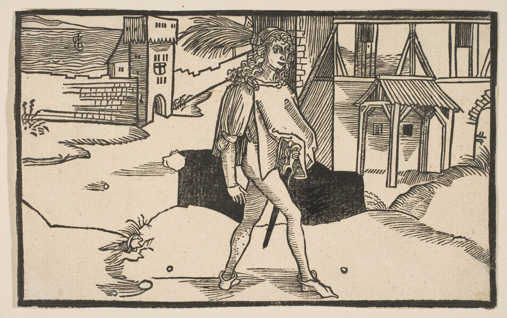 Detail of Eunuchus, from The Comedie of Terence, 19th century reprint by Albrecht Dürer