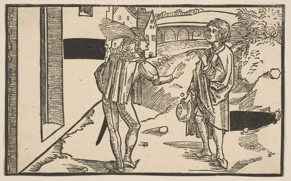 Detail of Eunuchus, from The Comedie of Terence, 19th century reprint by Albrecht Dürer