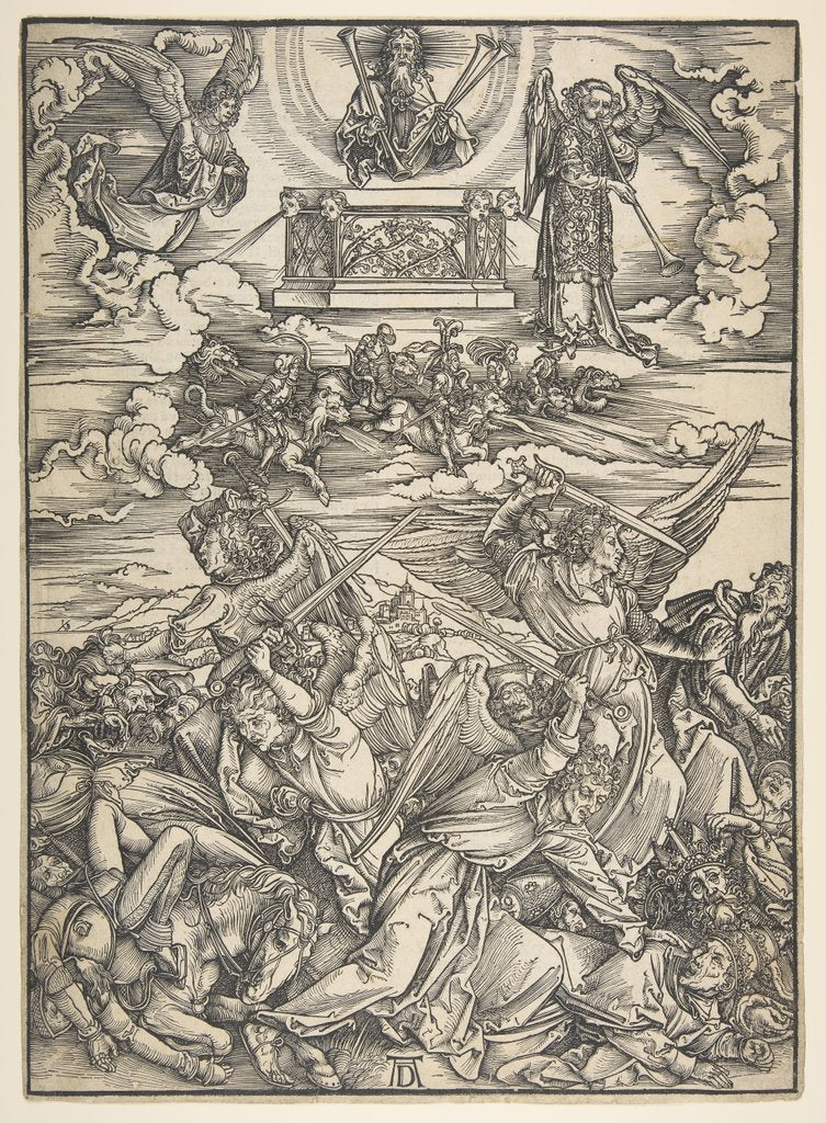 Detail of Four Avenging Angels, from the Apocalypse series by Albrecht Dürer