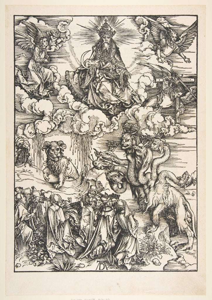 Detail of The Beast with Two Horns Like a Lamb, from The Apocalypse by Albrecht Dürer