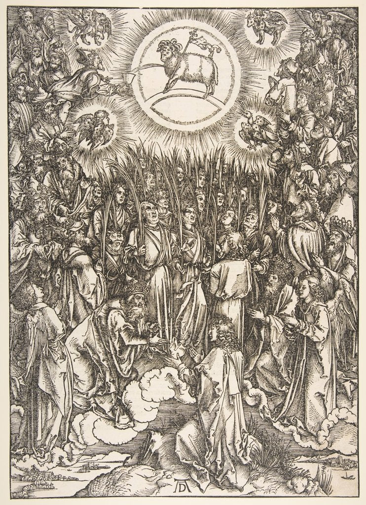 Detail of The Adoration of the Lamb, from the Apocalypse series by Albrecht Dürer