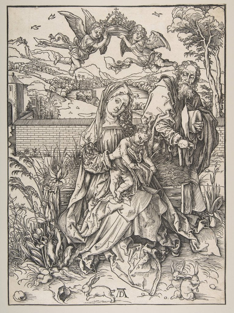 Detail of The Holy Family with Three Hares, ca. 1497-98 by Albrecht Dürer