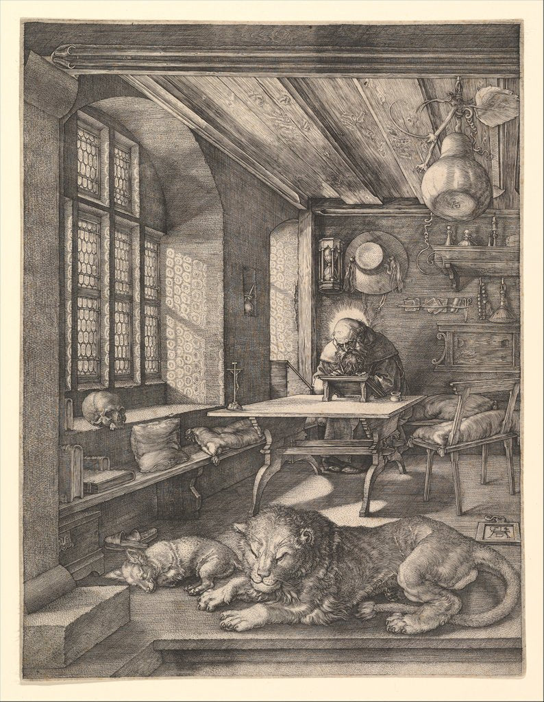 Detail of Saint Jerome in His Study, 1514 by Albrecht Dürer