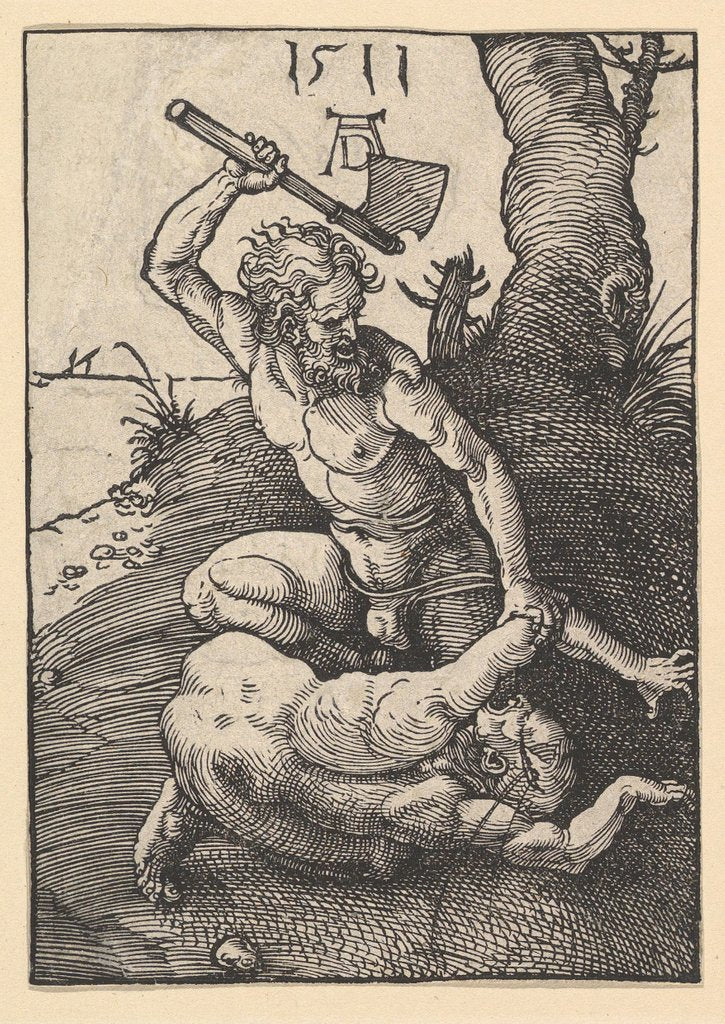 Detail of Cain Killing Abel, 1511 by Albrecht Dürer