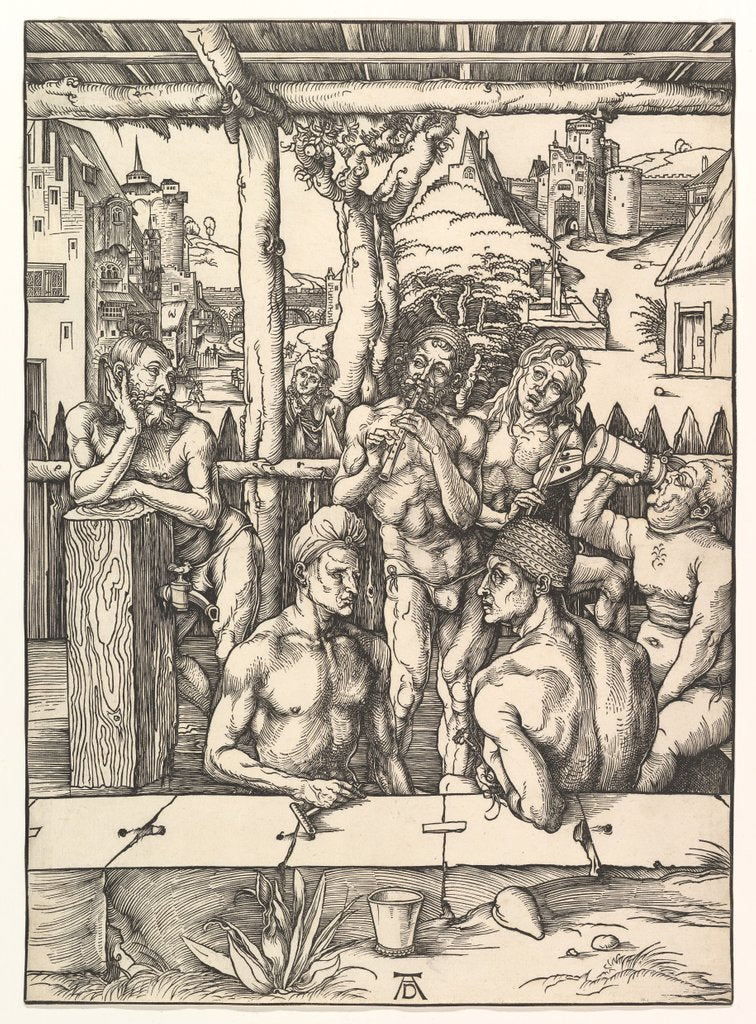 Detail of The Bath House by Albrecht Dürer