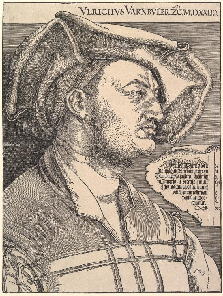 Detail of Ulrich Van Büler by Albrecht Dürer