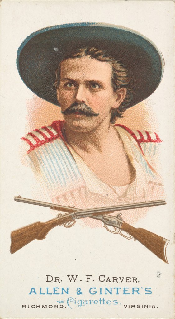 Detail of Dr. William Frank Carver, Rifle Shooter, from World's Champions, Series 1 for Allen …, 1887 by Allen & Ginter
