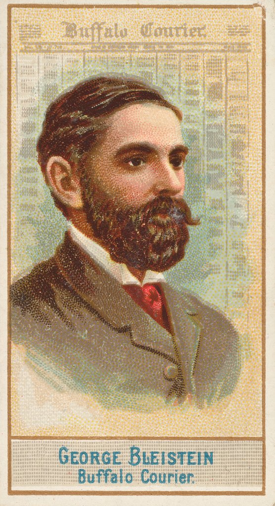 Detail of George Bleistein, Buffalo Courier, from the American Editors series for Allen & Ginte…, 1887 by Allen & Ginter