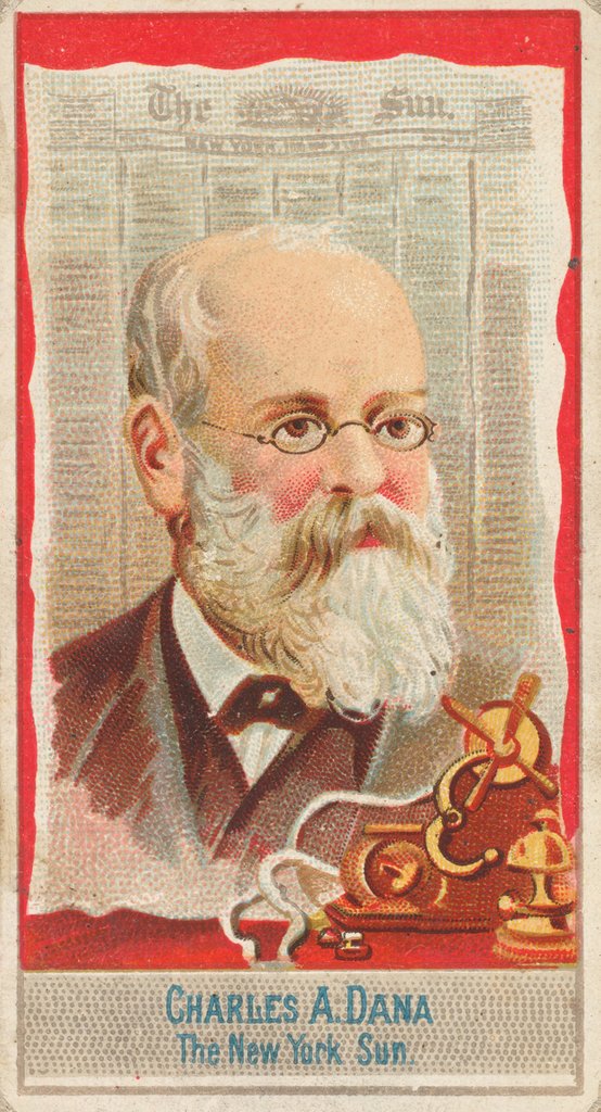 Detail of Charles A. Dana, The New York Sun, from the American Editors series for Allen & Ginte…, 1887 by Allen & Ginter