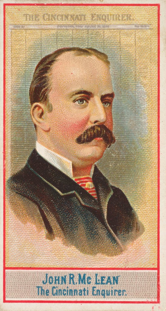 Detail of John R. McLean, The Cincinnati Enquirer, from the American Editors series for Allen &…, 1887 by Allen & Ginter