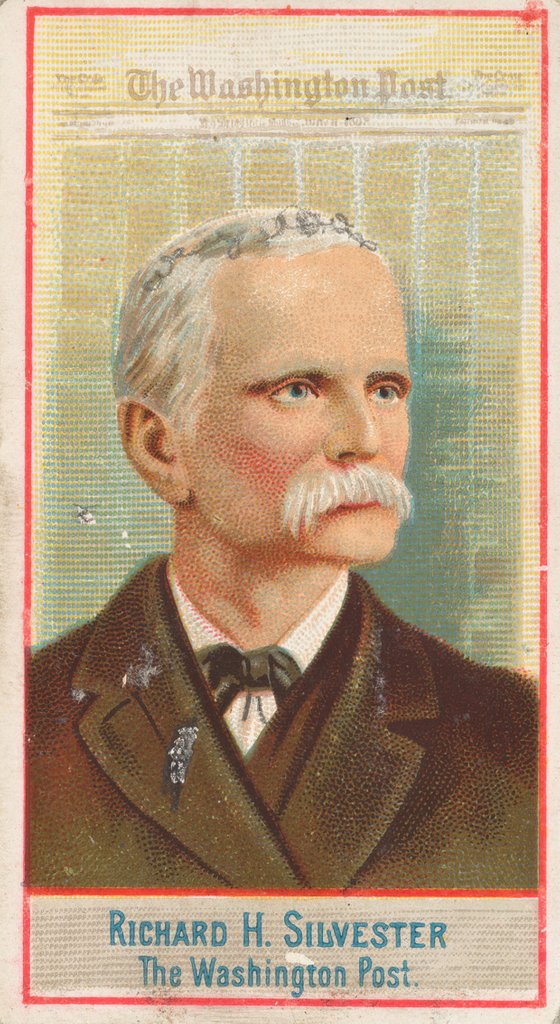 Detail of Richard H. Silvester, The Washington Post, from the American Editors series for Allen…, 1887 by Allen & Ginter