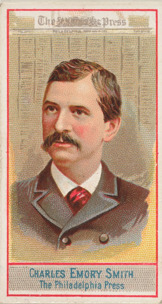 Detail of Charles Emory Smith, The Philadelphia Press, from the American Editors series for All…, 1887 by Allen & Ginter