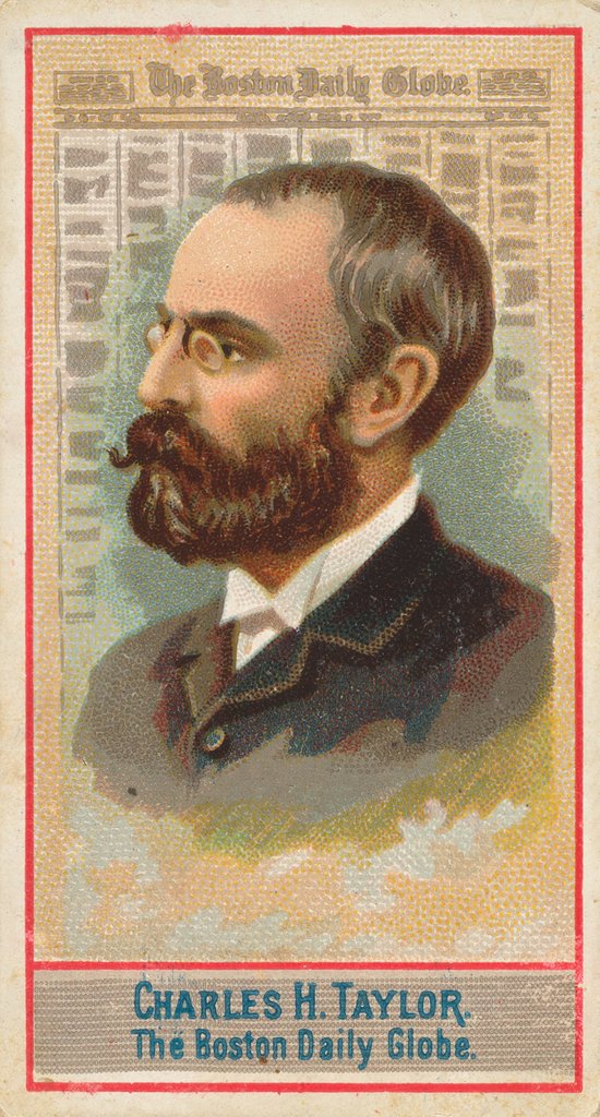Detail of Charles H. Taylor, The Boston Daily Globe, from the American Editors series for Allen…, 1887 by Allen & Ginter