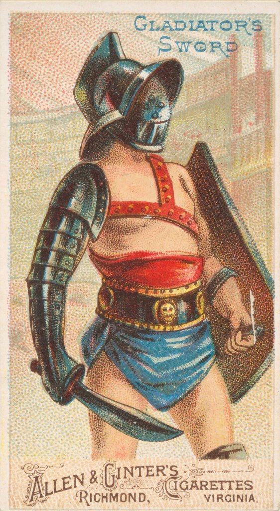 Detail of Gladiator's Sword, from the Arms of All Nations series for Allen & Ginter Cigarettes …, 1887 by Allen & Ginter