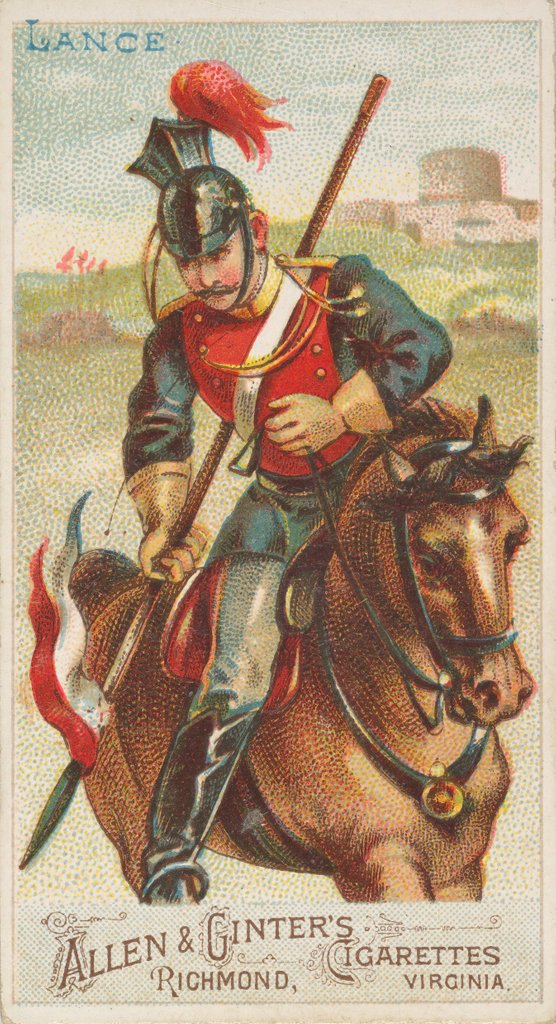 Detail of Lance, from the Arms of All Nations series for Allen & Ginter Cigarettes Brands, 1887 by Allen & Ginter