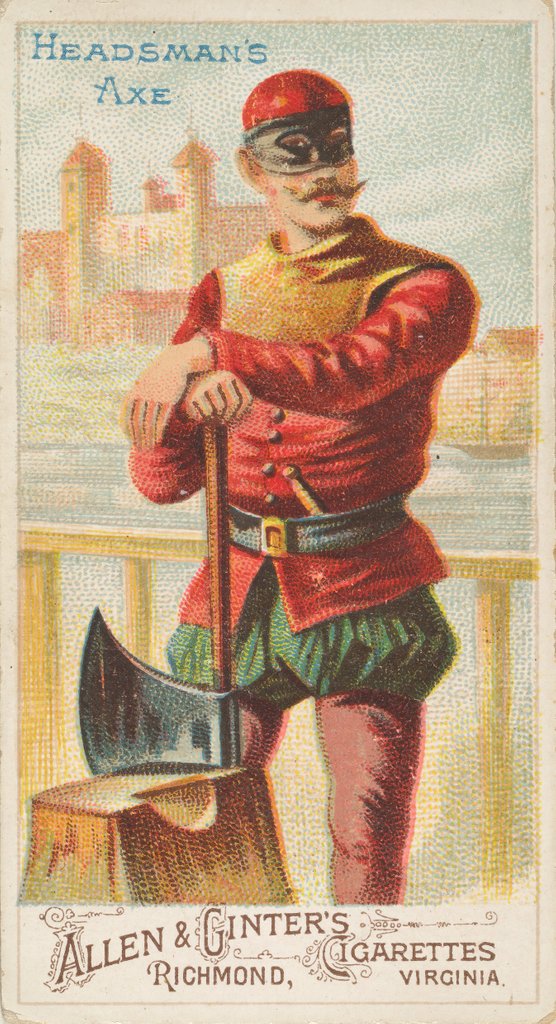 Detail of Headsman's Axe, from the Arms of All Nations series for Allen & Ginter Cigarettes Bra…, 1887 by Allen & Ginter