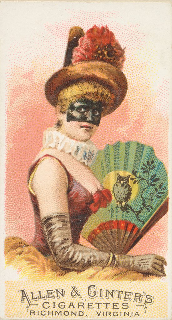 Plate 4, from the Fans of the Period series for Allen & Ginter Cigarettes Brands, 1889 by Allen & Ginter