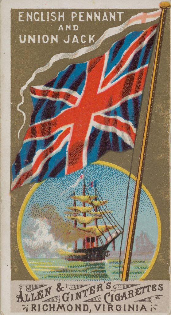Detail of Royal Standard, Great Britain, from Flags of All Nations, Series 1 for Allen & Ginter…, 1887 by Allen & Ginter