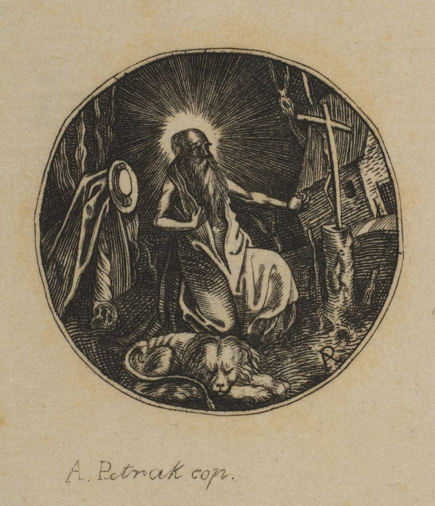 Detail of Saint Jerome, 19th century by Alois Petrak