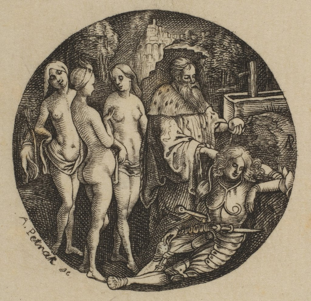 Detail of Judgment of Paris, 19th century by Alois Petrak