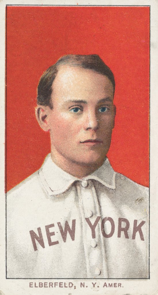 Detail of Elberfeld, New York, American League, from the White Border series for the Ameri…, 1909-11 by American Tobacco Company