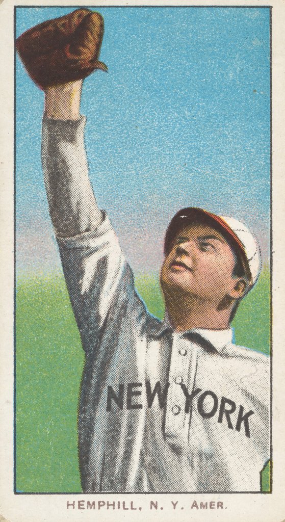 Detail of Hemphill, New York, American League, from the White Border series for the Americ…, 1909-11 by American Tobacco Company