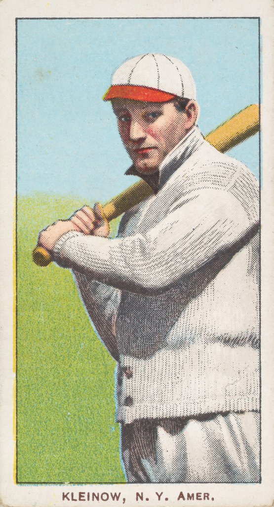Detail of Kleinow, New York, American League, from the White Border series for the America…, 1909-11 by American Tobacco Company