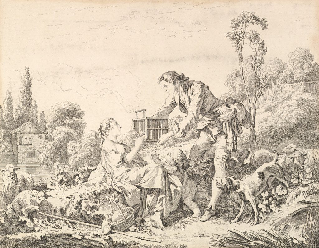 Detail of A Kind Shepherd by Andre Laurent