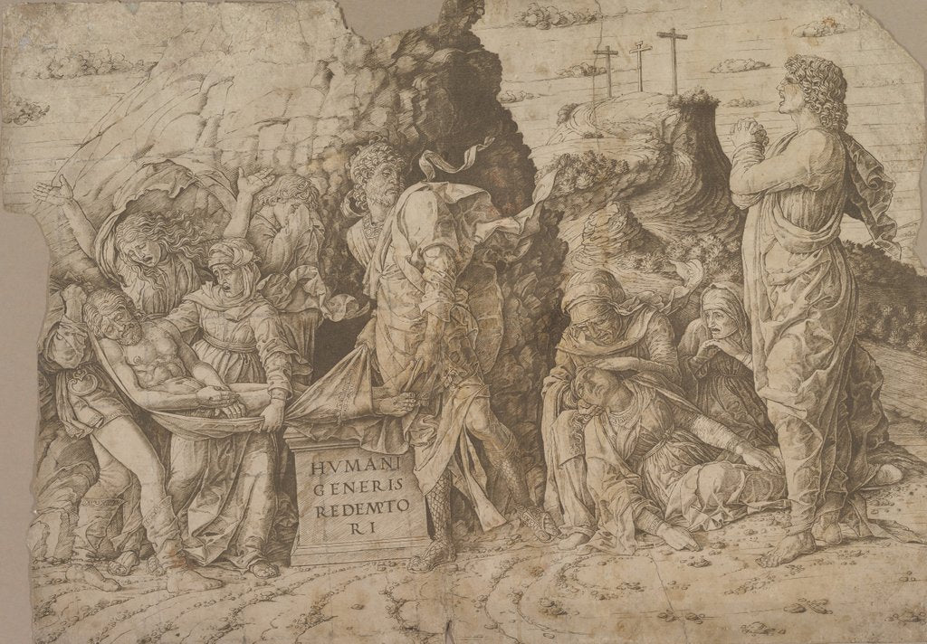Detail of The Entombment of Christ, ca. 1465-75 by Andrea Mantegna