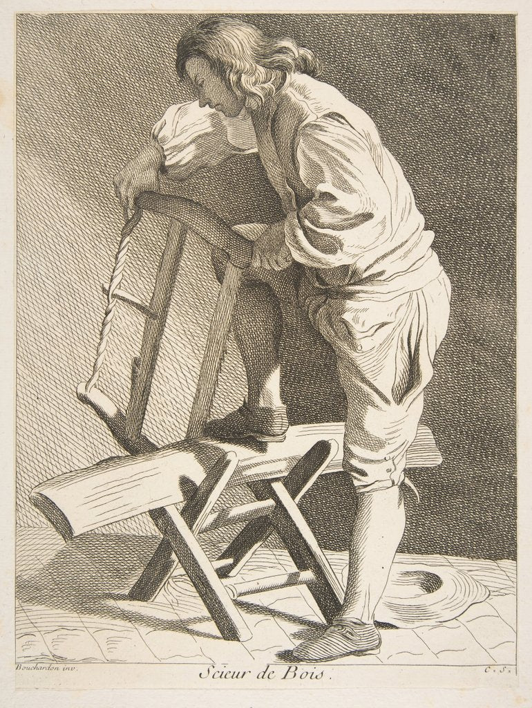 Detail of Wood Cutter, 1742 by Caylus