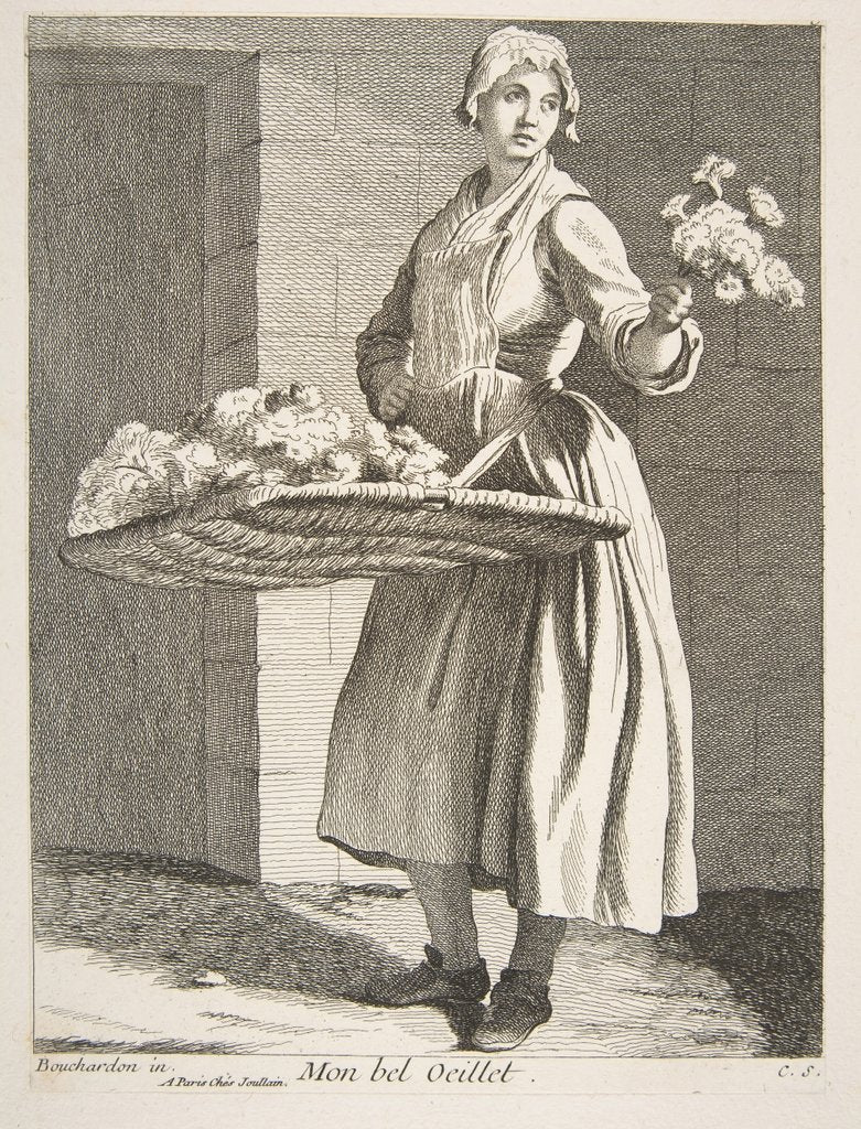 Detail of Flower Vendor, 1738 by Caylus