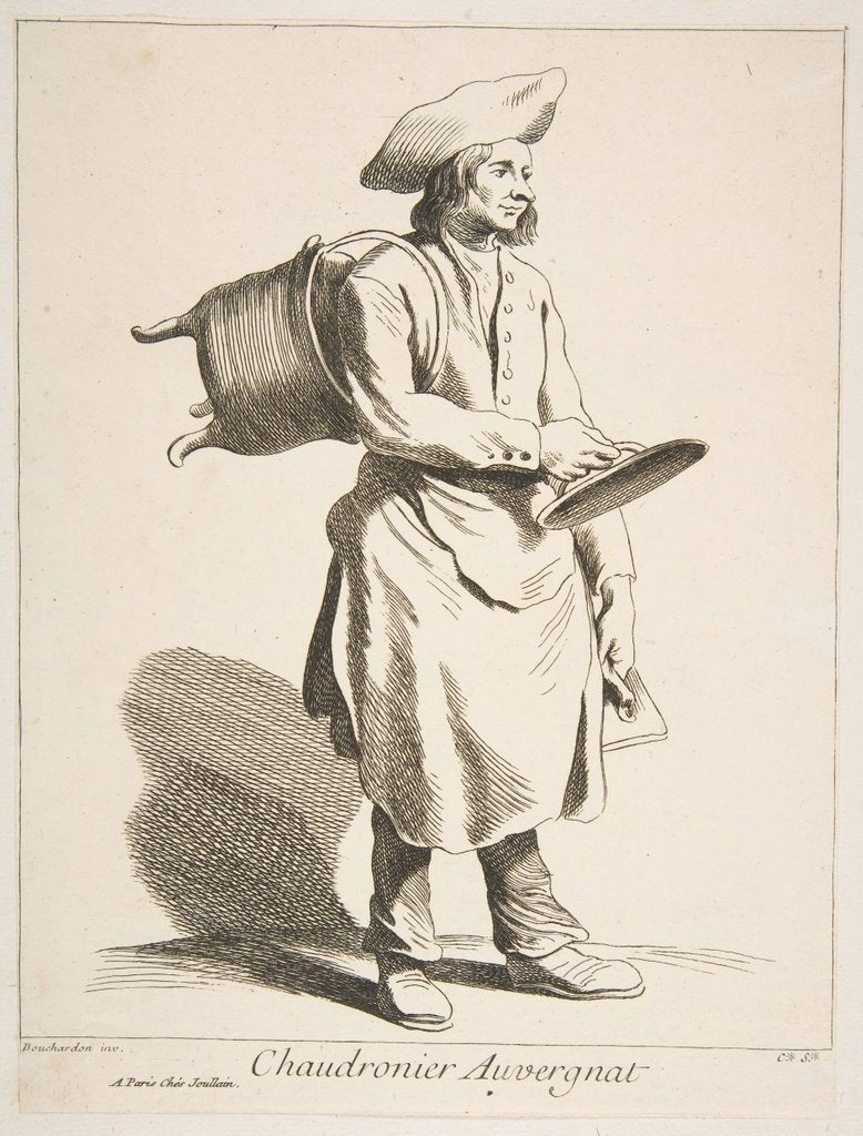 Detail of Coppersmith from Auvergne, 1737 by Caylus