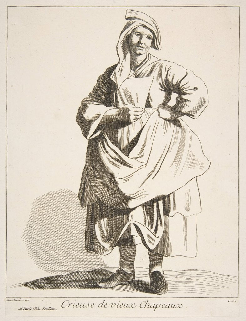 Detail of Peddler of Old Hats, 1742 by Caylus