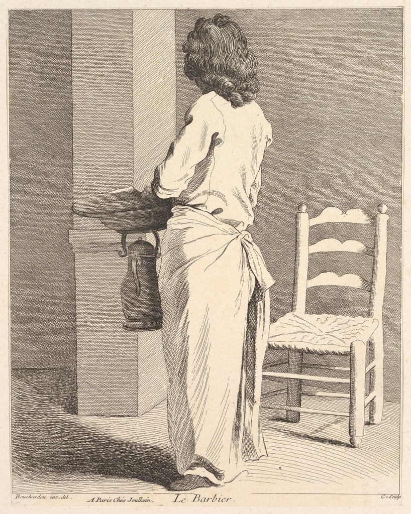 Detail of The Barber, 1737 by Caylus