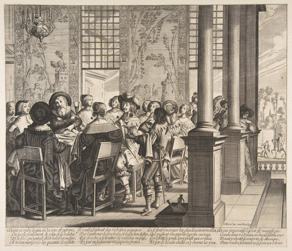 Detail of The Banquet for the Return of the Prodigal Son, ca. 1636 by Unknown