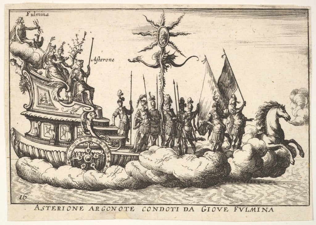 Detail of Plate 16: The Argonaut Asterion led by a young figure of lightnin by Unknown