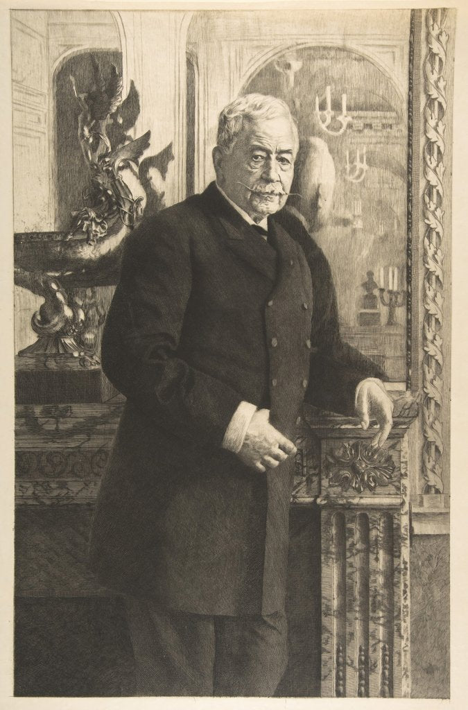 Detail of Portrait of Ferdinand Lesseps, 1850-1914 by Unknown