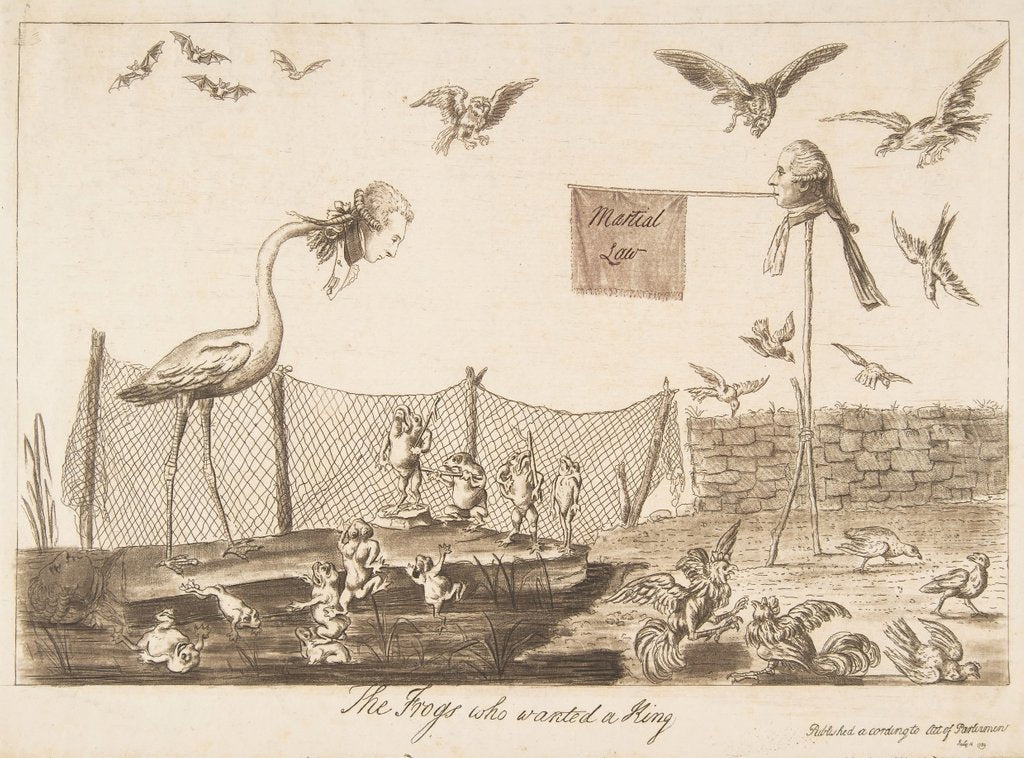 Detail of The Frogs Who Wanted a King, July 14, 1789 by Unknown