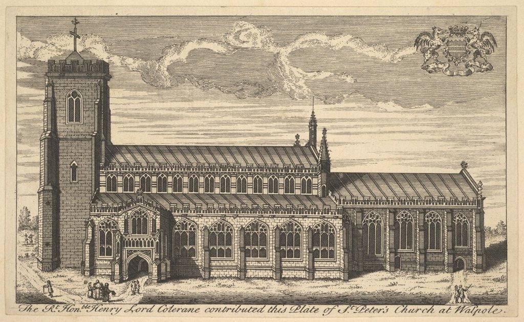 Detail of St. Peter's Church at Walpole, 18th century by Unknown