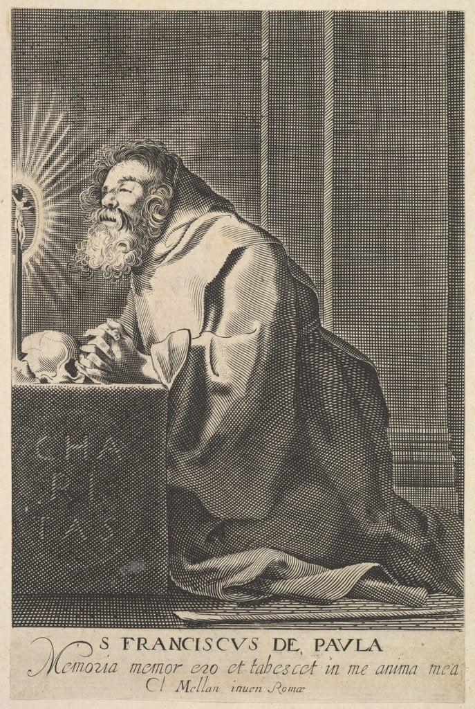 Detail of St. Francis de Paul, after 1627 by Unknown