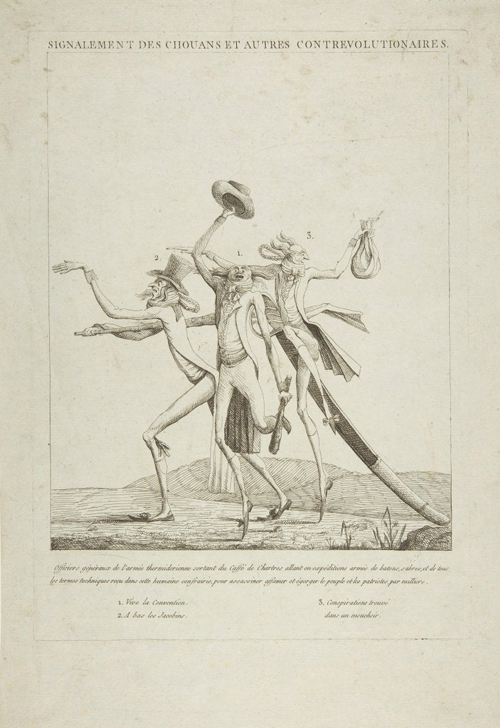 Detail of Signalement Des Chouans et Autres Contrevolutionaires, ca. 1793 by Unknown