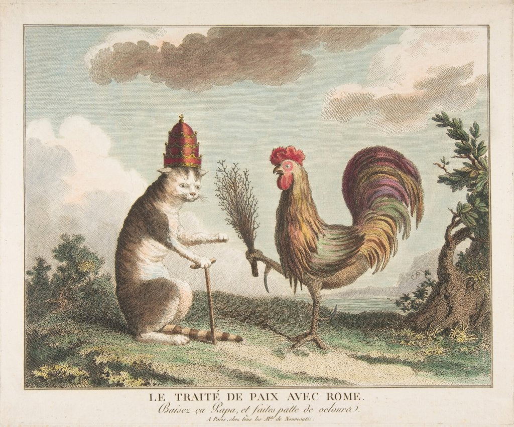 Detail of Le Traité de Paix avec Rome, ca. 1789 by Unknown