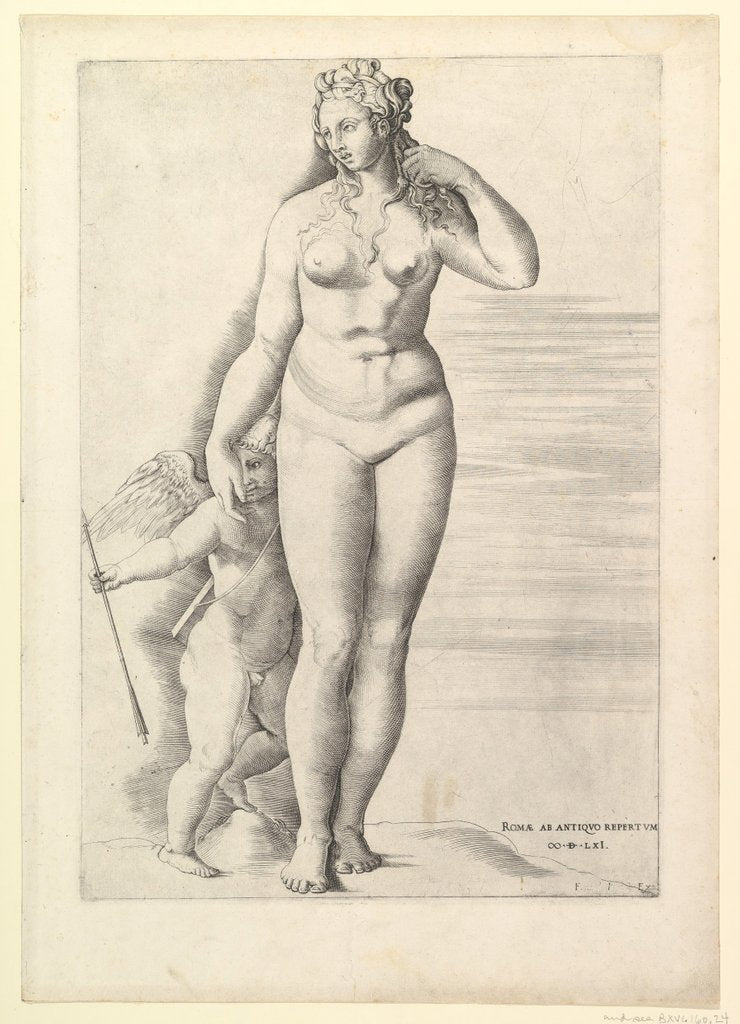 Detail of Speculum Romanae Magnificentiae: Venus and Eros, 1561 by Unknown