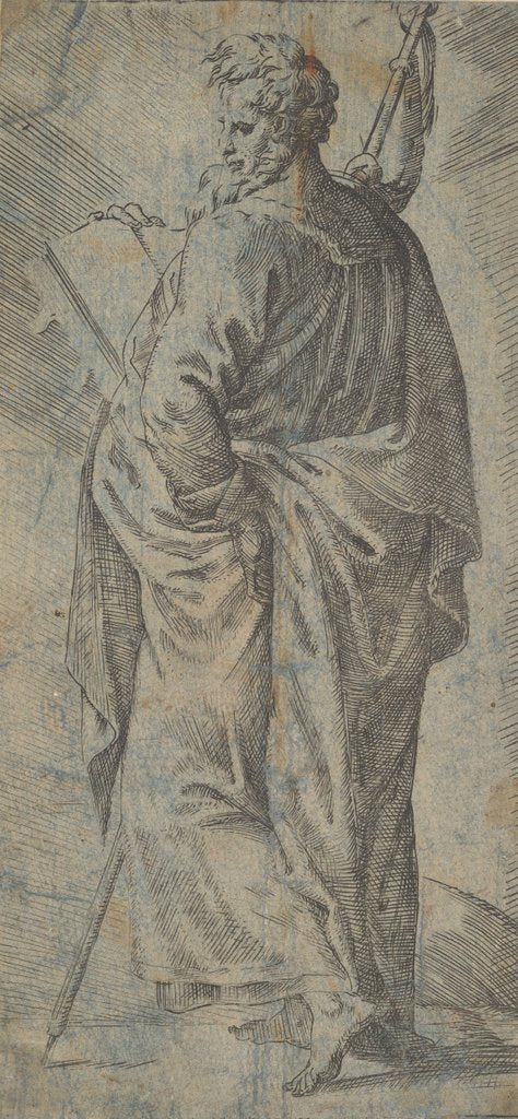Detail of Male Saint, 16th century by Unknown