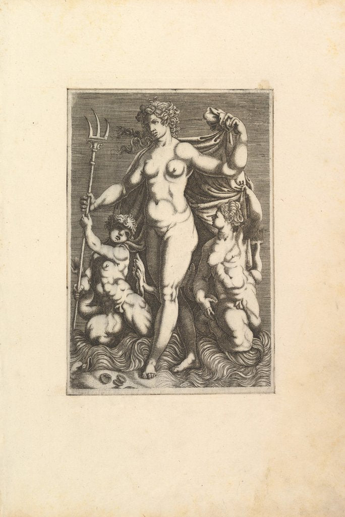 Detail of Thetis Standing with Two Tritons by Unknown