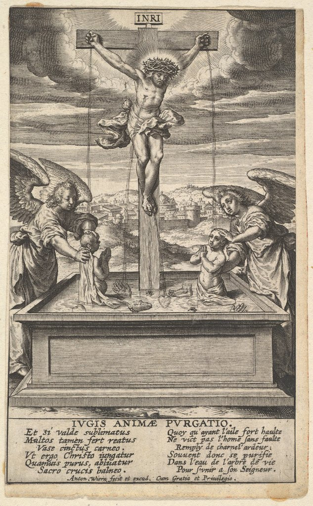 Detail of The Fountain of Life, before 1604 by Antonius Wierix