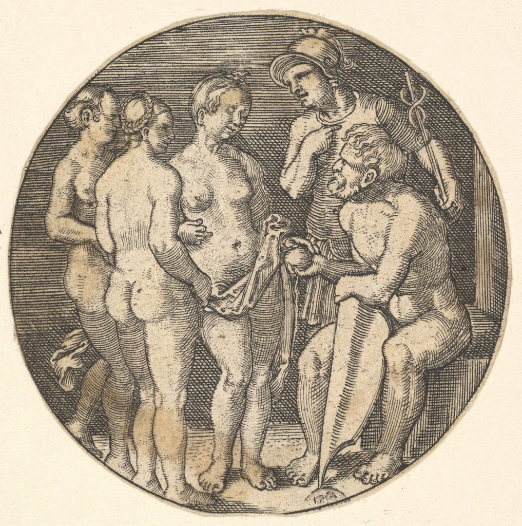 Detail of Judgment of Paris, 16th century by Barthel Beham/Jacob Binck