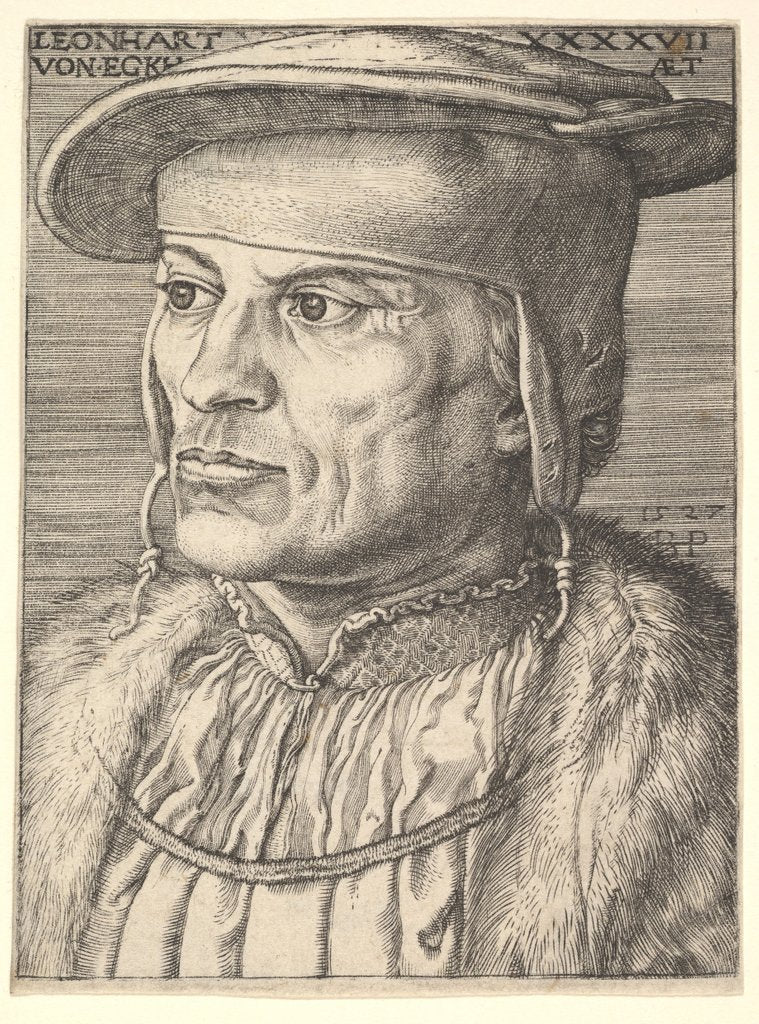 Detail of Leonard von Eckh, 1527 by Barthel Beham