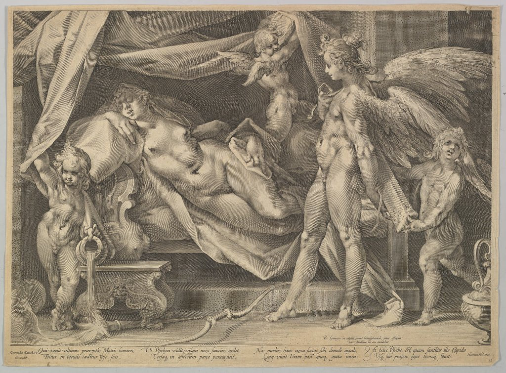 Detail of Cupid & Psyche, ca. 1631 by Bartholomeus Spranger/Jan Muller